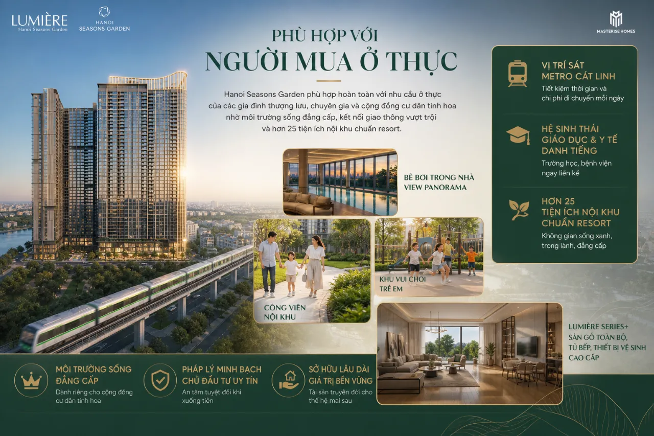 Phù hợp với người mua ở thực