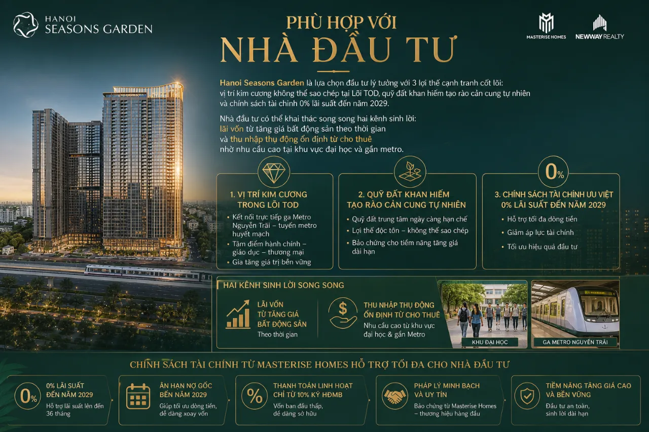Phù hợp với nhà đầu tư