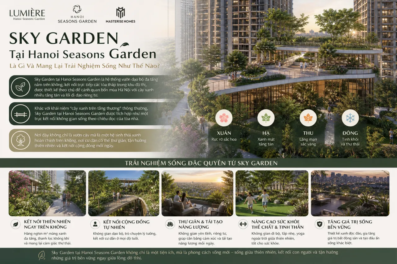 Sky Garden Tại Hanoi Seasons Garden Là Gì Và Mang Lại Trải Nghiệm Sống Như Thế Nào?